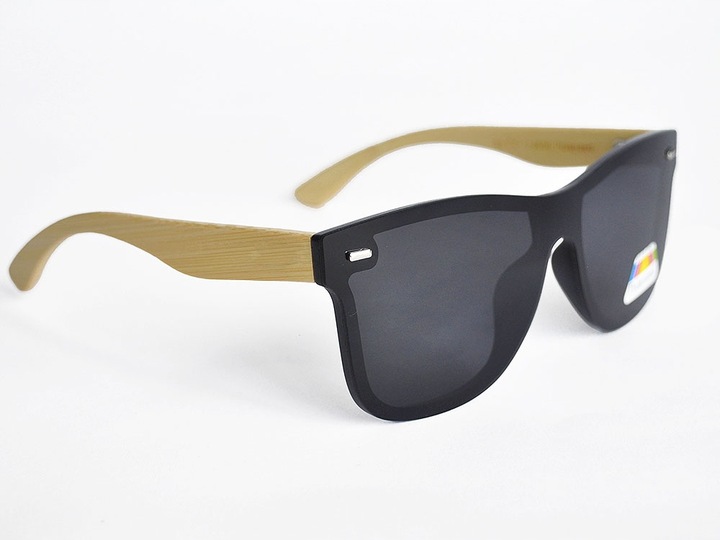 OKULARY DREWNIANE POLARYZACYJNE LUSTRZANKI ETUI