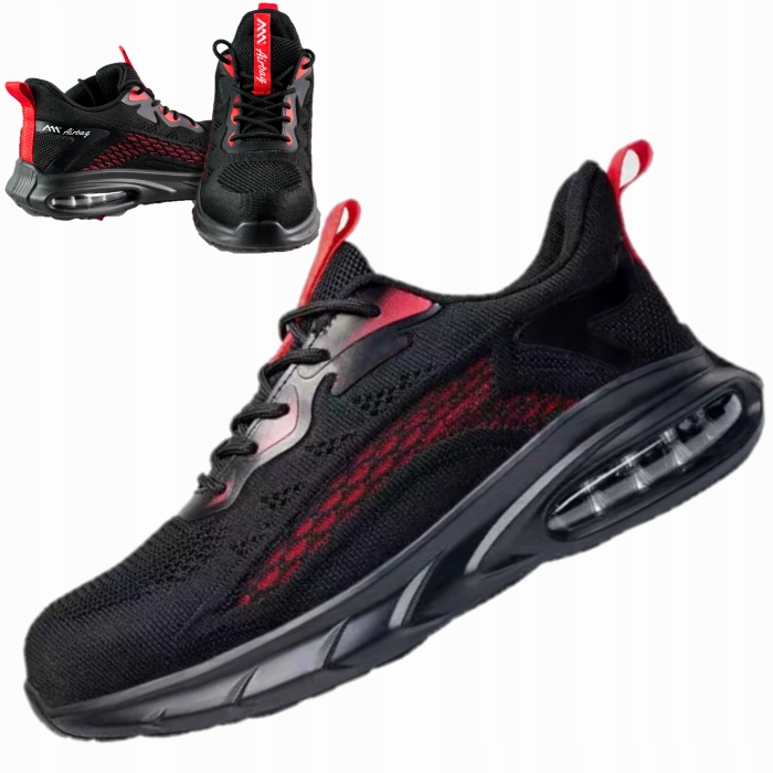 Sportowe Buty robocze ochronne S1 SR półbuty bardzo lekkie z noskiem r. 37