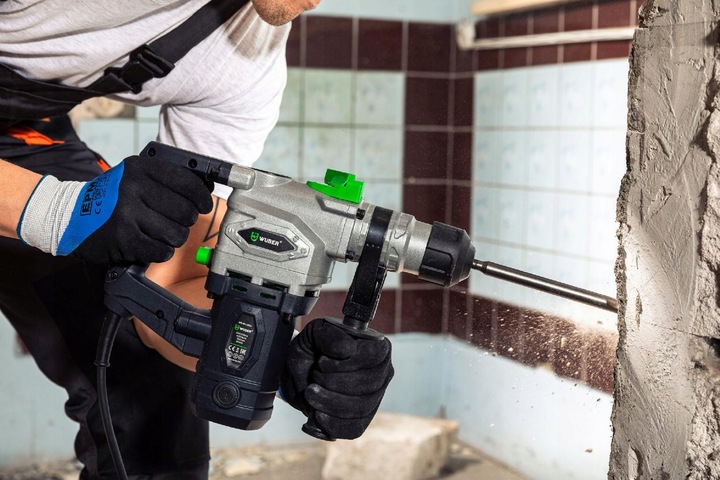 MŁOTOWIERTARKA MŁOT UDAROWY SDS+ WUBER 2100W WALIZKA ZESTAW