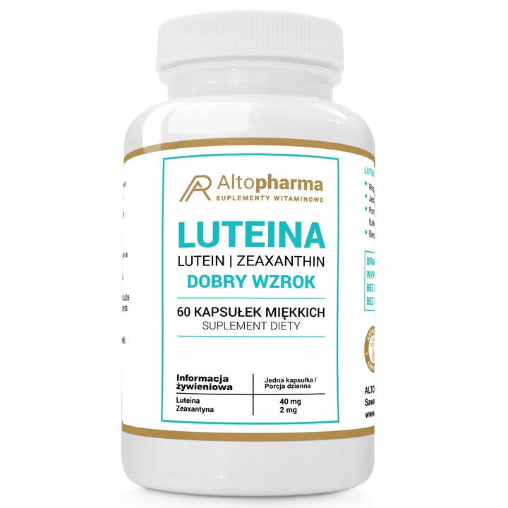 LUTEINA 40mg NATURALNA DOBRY WZROK 3x60 kaps