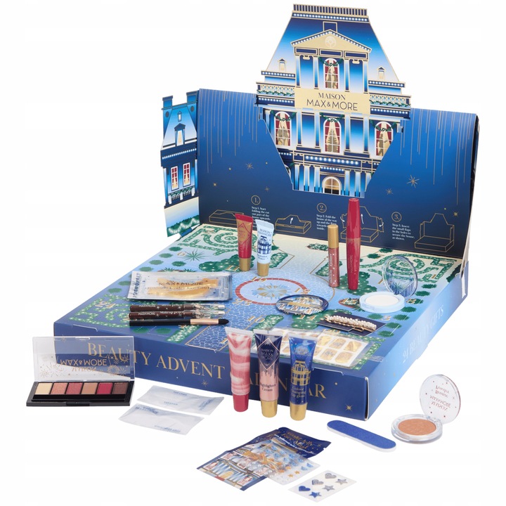 KALENDARZ ADWENTOWY ZESTAW Z KOSMETYKAMI URODA 24 SZT PREZENT DLA KOBIET