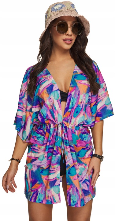 KAPELUSZ SŁOMKOWY EKO SŁOMKA bucket hat w kwiaty