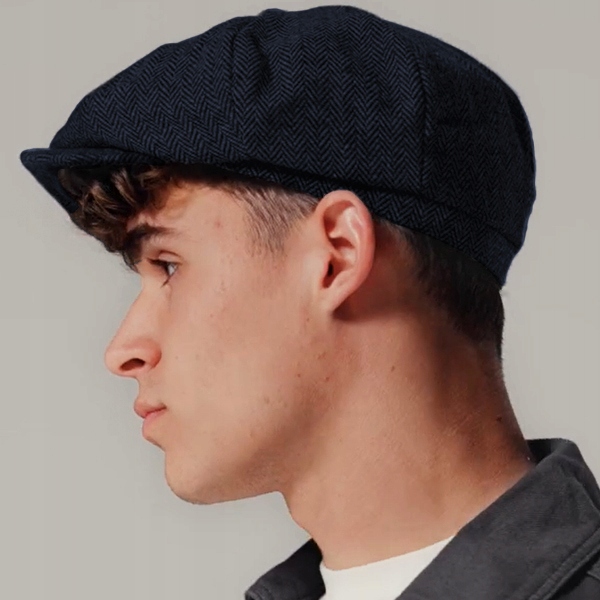 CZAPKA KASZKIET Z DASZKIEM JODEŁKA STYL RETRO L/XL