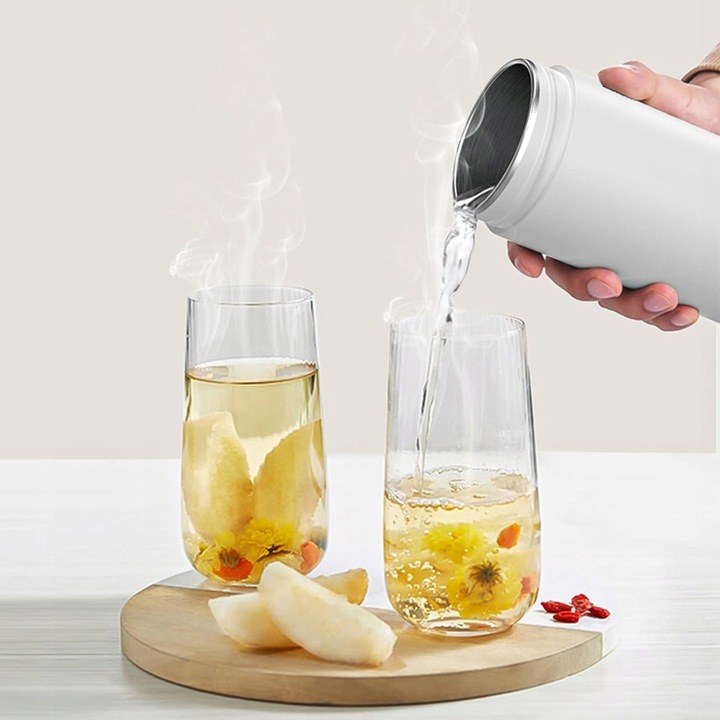 PODRÓŻNY MAŁY CZAJNIK ELEKTRYCZNY Z REGULACJĄ TEMPERATURY, KUBEK PODRÓŻNY