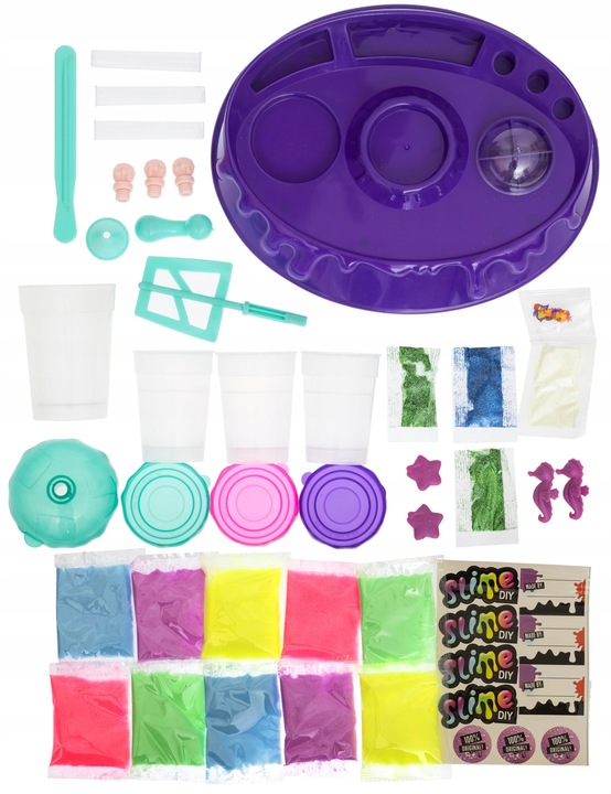 FABRYKA SO SLIME DIY DUŻY ZESTAW MIKSER DO ROBIENIA GLUTÓW DZIECI SLIMÓW
