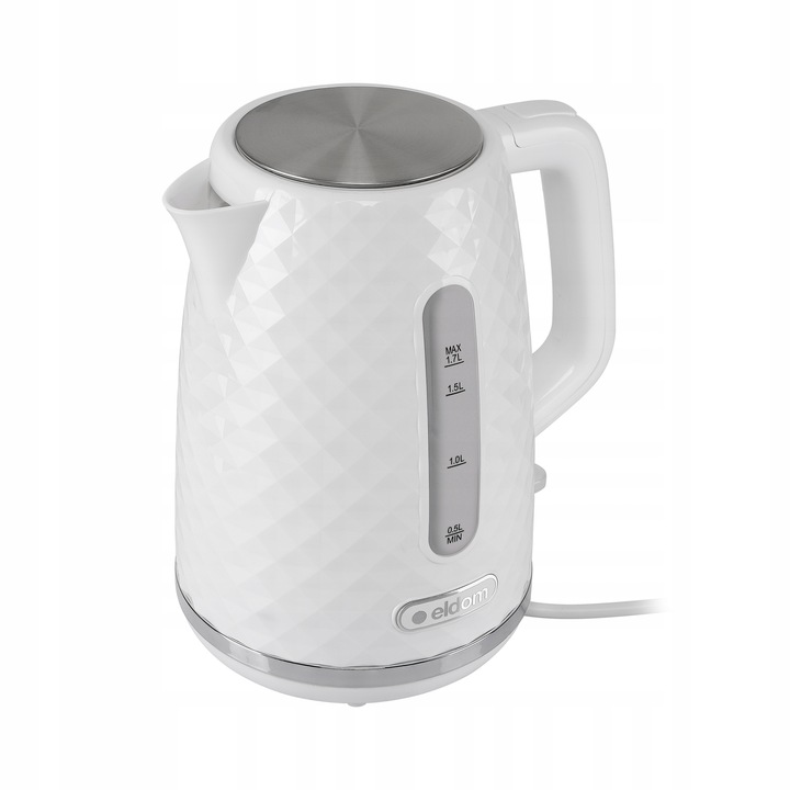 CZAJNIK ELEKTRYCZNY BEZPRZEWODOWY C280B BIAŁY 1,7L ELDOM