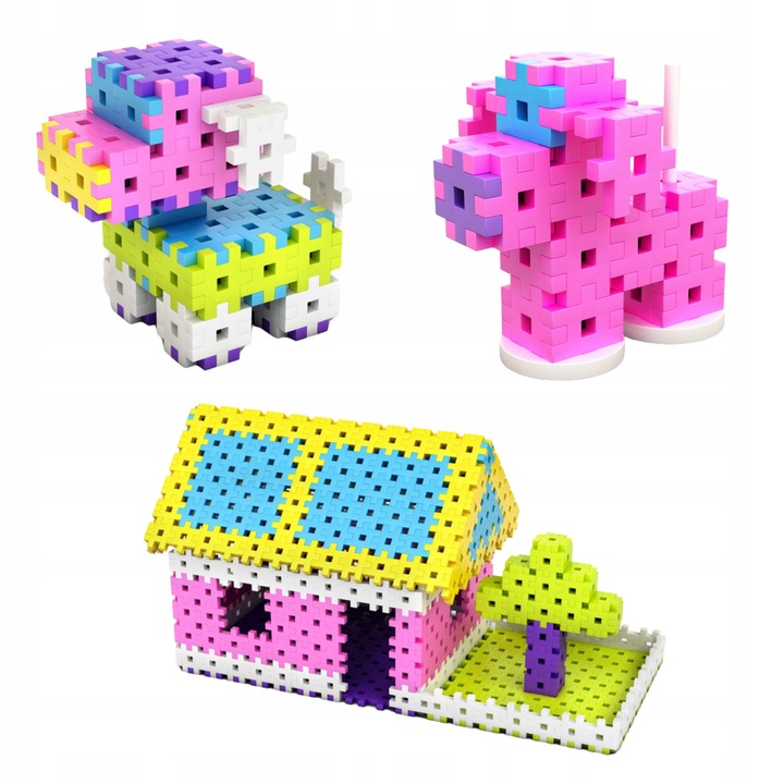 KLOCKI KONSTRUKCYJNE WAFLE MELI Basic Travel Box 250 EL GOFRY PUZZLE