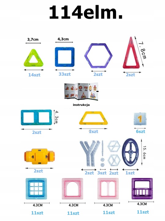 Zestaw Klocków Magnetycznych – Rozwój Kreatywności I Zabawa W Jednym!