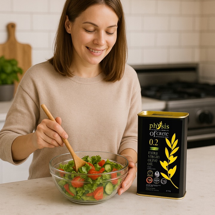 OLIWA Z OLIWEK 1L EXTRA VIRGIN GRECKA W PUSZCE PHYSIS OF CRETE 0.2% ŚWIEŻA