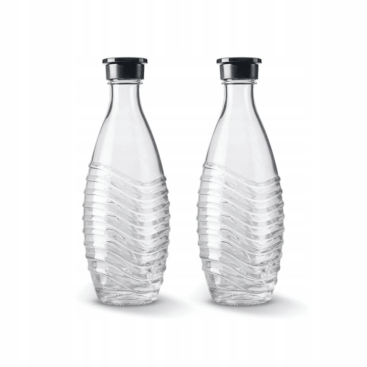 2 szklane butelki SodaStream Duo, Kompatybilne tylko z saturatorem Crystal