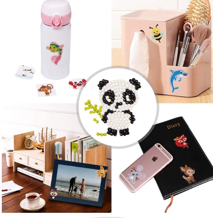 PAMIĘTNIK JEDNOROŻEC+ HAFT DIAMENTOWY DŁUGOPIS NOT