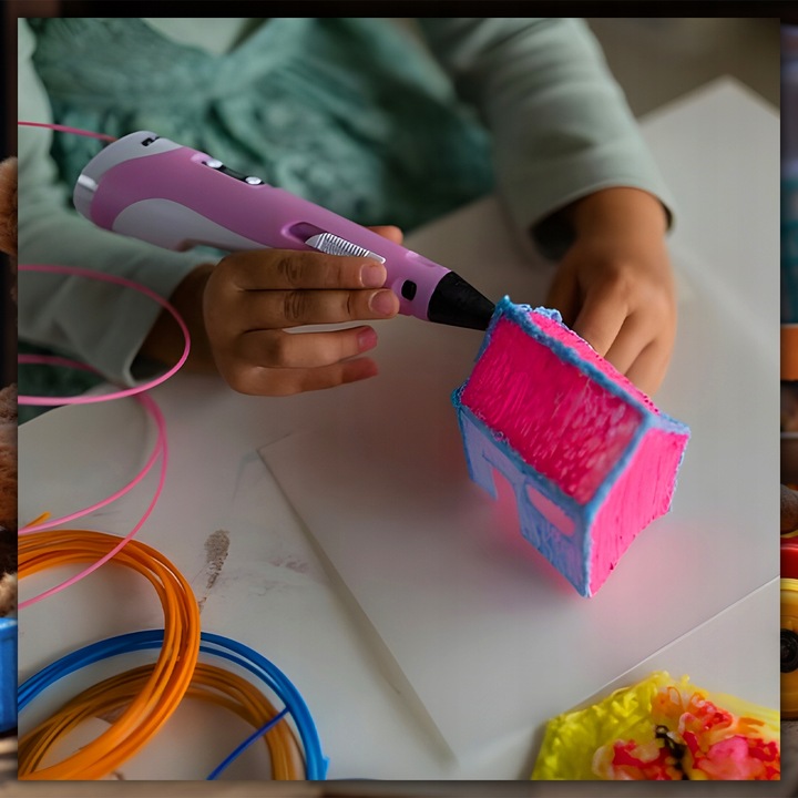 DŁUGOPIS 3D DLA DZIECI DRUKARKA 3D MAGICZNY DŁUGOPIS 3D + WKŁAD 10 METRÓW