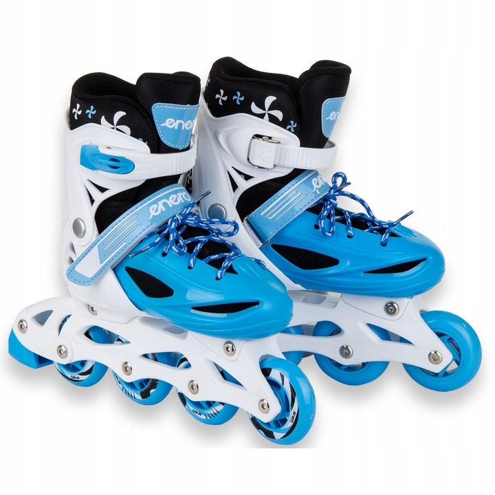 REGULOWANE ŁYŻWOROLKI WROTKI ŁYŻWY DLA DZIECI 4W1 ENERO 30-33 NIEBIESKIE