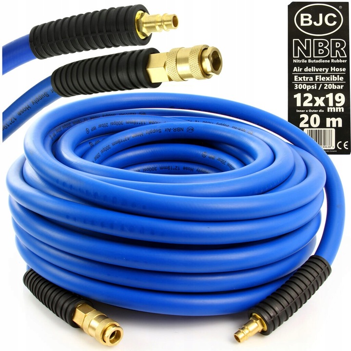 PRZEWÓD ZAKUWANY PNEUMATYCZNY DO KOMPRESORA WĄŻ CIŚNIENIOWY NBR 12x19mm 20m