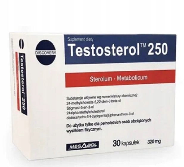 Mocny Preparat Testosterol + Meta Masa Siła libido Testosteron sterole