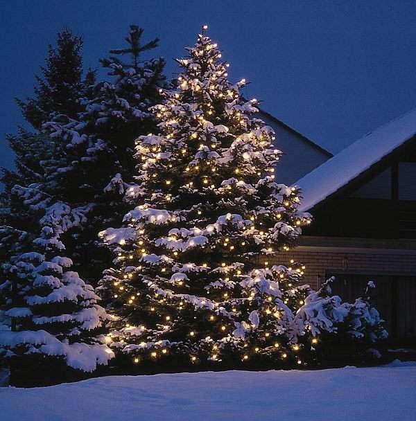 Lampki Choinkowe Led Wewnętrzne Zewnętrzne na Choinkę 300 Led Białe Ciepłe