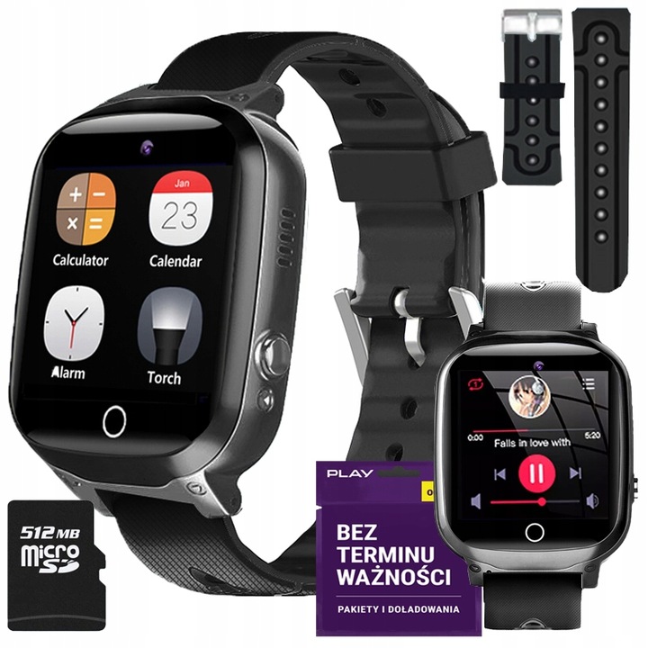 Smartwatch Zegarek Dla Dzieci SIM Aparat Telefon Gry Odtwarzacz Muzyki
