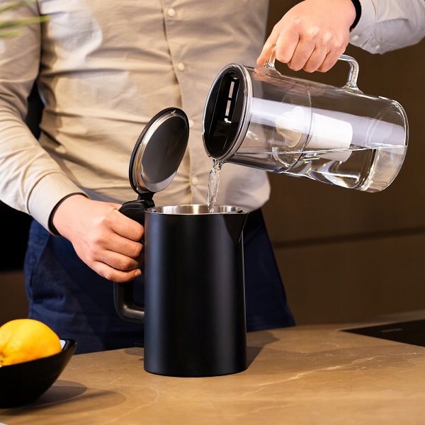 Dzbanek filtrujący szklany Wessper WES202-BK 3l Czarny 1x filtr aquaclassic