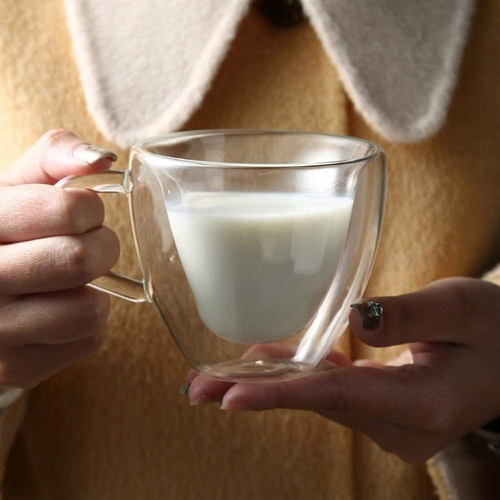 6x SZKLANKI TERMICZNE DO KAWY DRINKÓW SERCE 250ml NA PREZENT DZIEŃ KOBIET