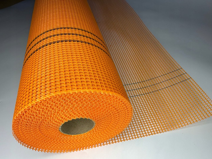 SIATKA PODTYNKOWA ELEWACYJNA160g/m2 pomarańczowa