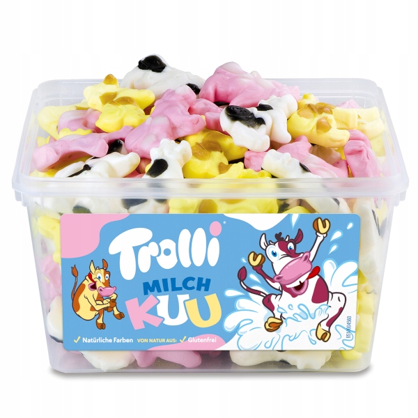 Żelki krowy Trolli BOX 1200g