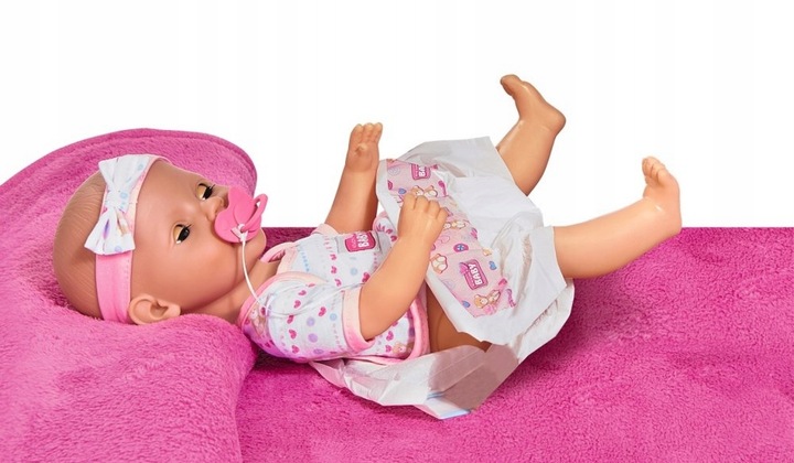 SIMBA NEW BORN BABY LALKA FUNKCYJNA PIJE SIKA 43CM