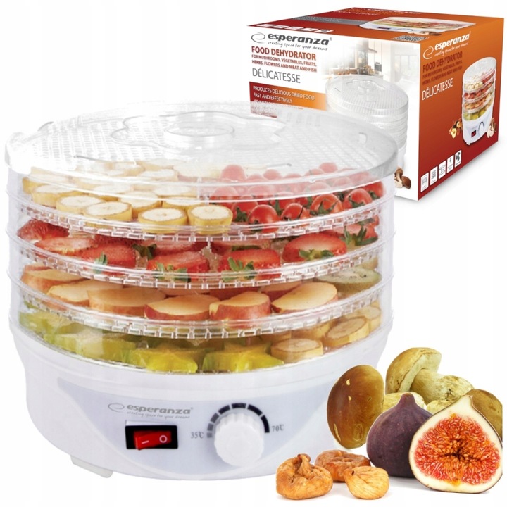 DUŻA SUSZARKA DO GRZYBÓW OWOCÓW WARZYW MIĘS MOCNA EKD003 ESPERANZA