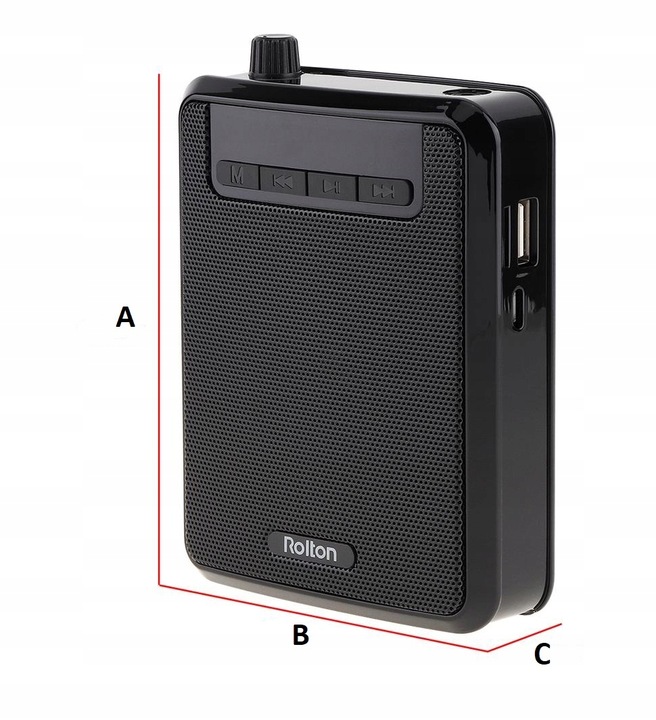 Wzmacniacz głosu przewodowy ROLTON K300 mikrofon