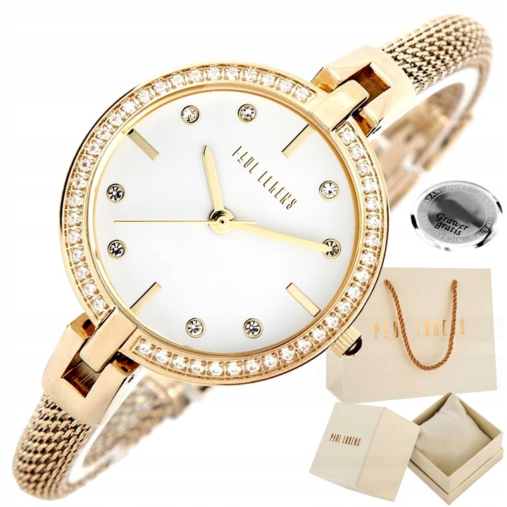 Zegarek damski Paul Lorens AMBERA -kobiecy- prezent CYRKONIE BOX + GRAWER