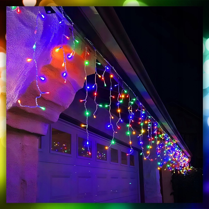 SOPLE LAMPKI CHOINKOWE ŚWIATEŁKA 300 LED 12M GRUBY KABEL FLASH ZEWNĘTRZNE