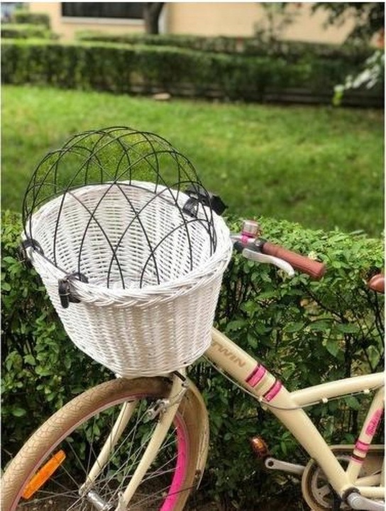 Kosz na rower dla psa kota na kierownicę rowerowy kratka transporter koszyk