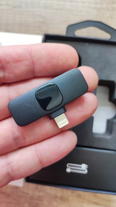 2xMIKROFON KRAWATOWY BEZPRZEWODOWY PRZYPINANY USB-C Lightning do IPhone 2w1