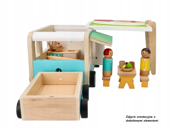 ADAMTOYS KAMPER DLA DZIECI POJAZD PODRÓŻNY AUTKO ZABAWKOWY POJAZD SURF VAN
