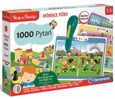 MÓWIĄCE PIÓRO 1000 PYTAŃ GRA EDUKACYJNA CLEMENTONI