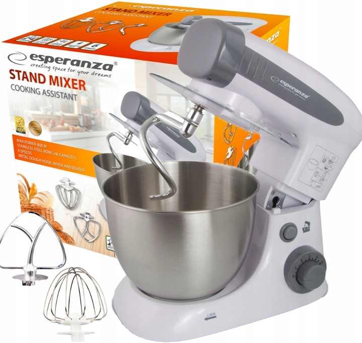 Robot planetarny Esperanza Cooking Assistant EKM024 800W 4l metalowa misa