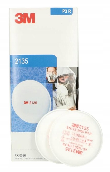 PÓŁMASKA maska PRZECIWPYŁOWA filtrująca 3M 6200|6300 oryginał filtr 2135 P3