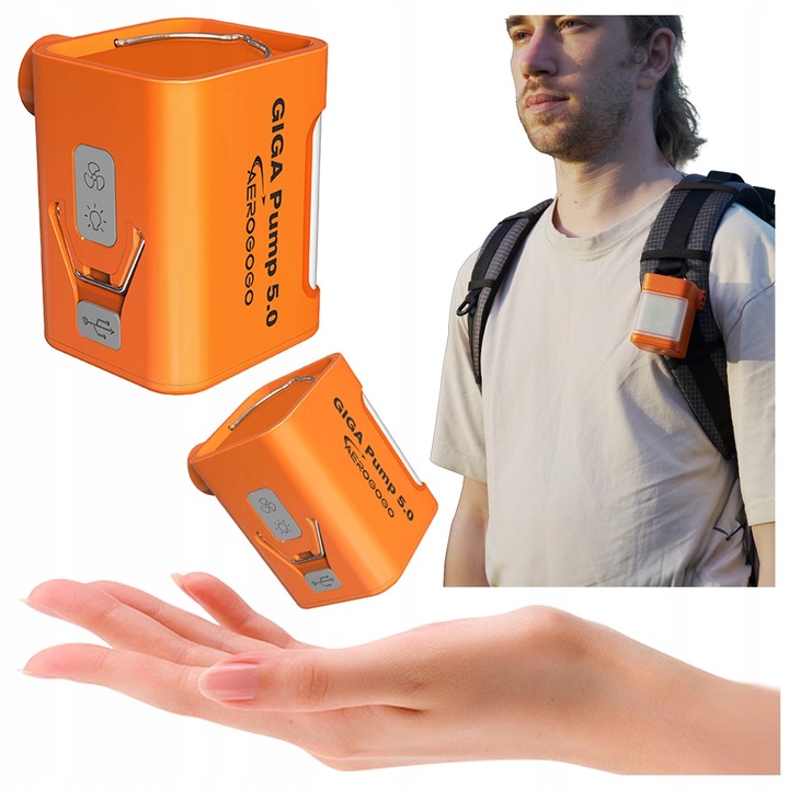 GIGA PUMP 5.0 POMPKA DO MATERCA Z LAMPKĄ 5 końcówek 260l/min 5kPa