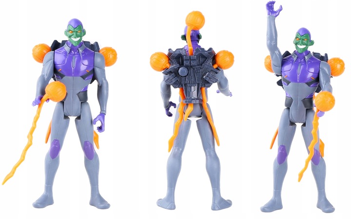 ZESTAW 4 FIGUREK SPIDERMAN VENOM GOBLIN MILES MORALES +2 POJAZDY +AKCESORIA