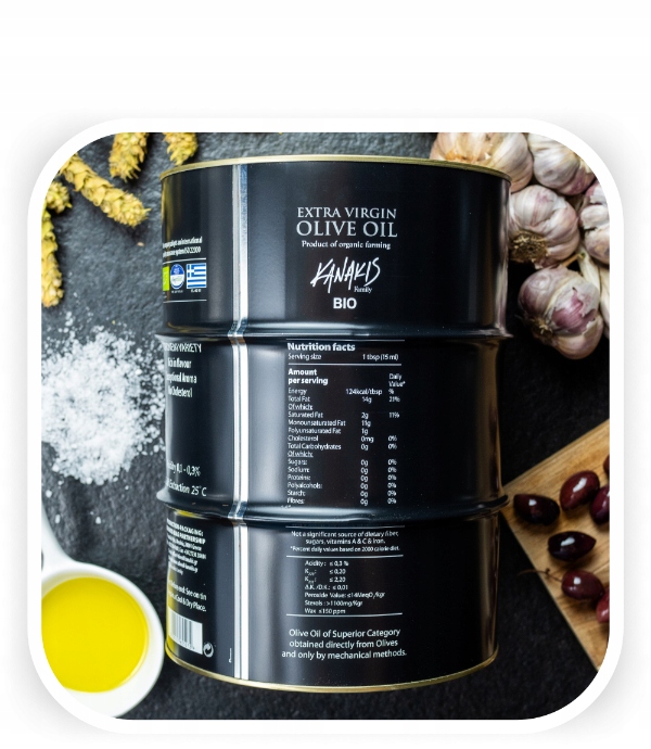 Oliwa z oliwek Extra Virgin BIO Grecka Ekologiczna 5L do pizzy ŚWIEŻA 24/25