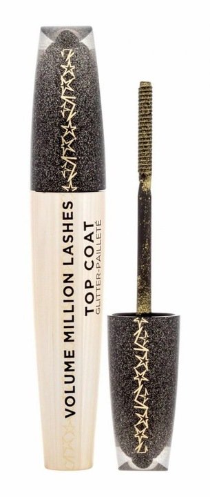 Tusz do rzęs Ze Złotym Brokatem Volume Milion lashes Loreal Top Coat