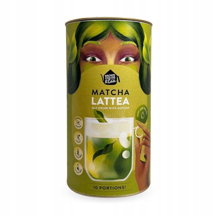 Matcha Lattea 10 porcji - matcha latte w formie instant z napojem owsianym
