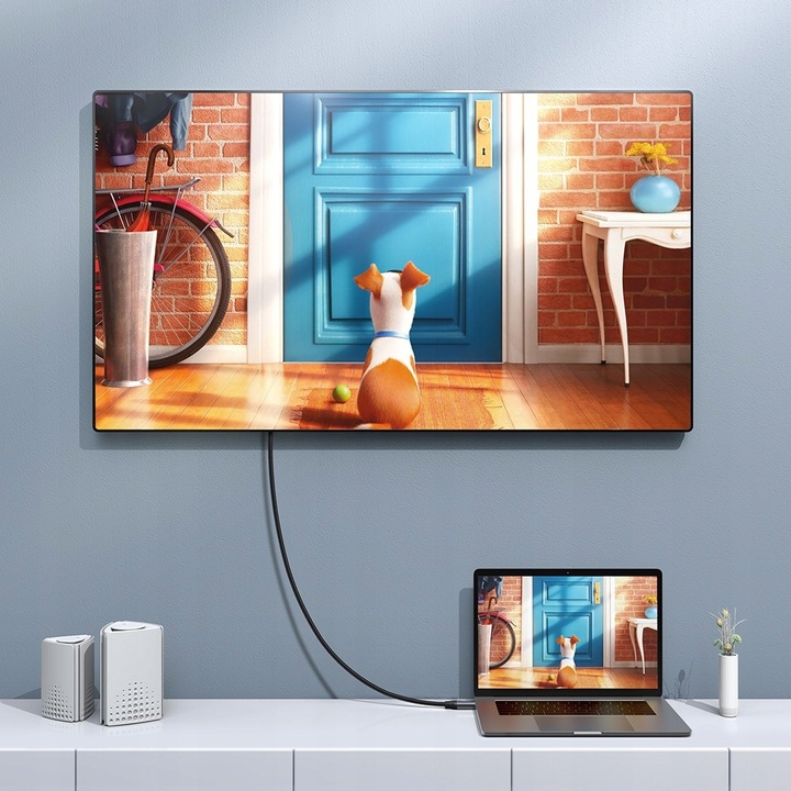 MCDODO KABEL ADAPTER KONWERTER HDMI NA VGA D-SUB DO MONITORA PROJEKTORA 2M