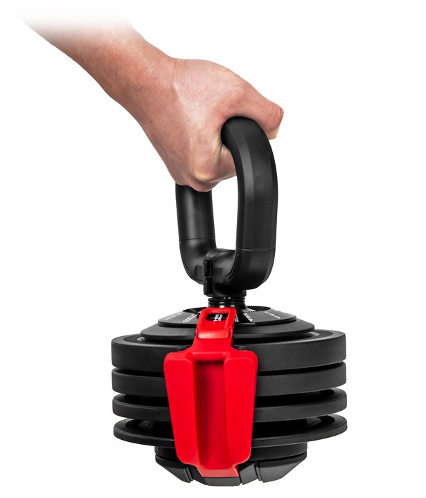 HANTEL regulowany KETTLEBELL 2w1 HANTLA 2KG-24KG zestaw 1x hantle SYSTEM