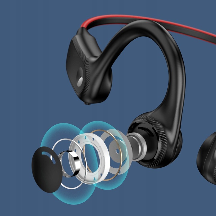 Bezprzewodowe kostne Bluetooth 5.2
