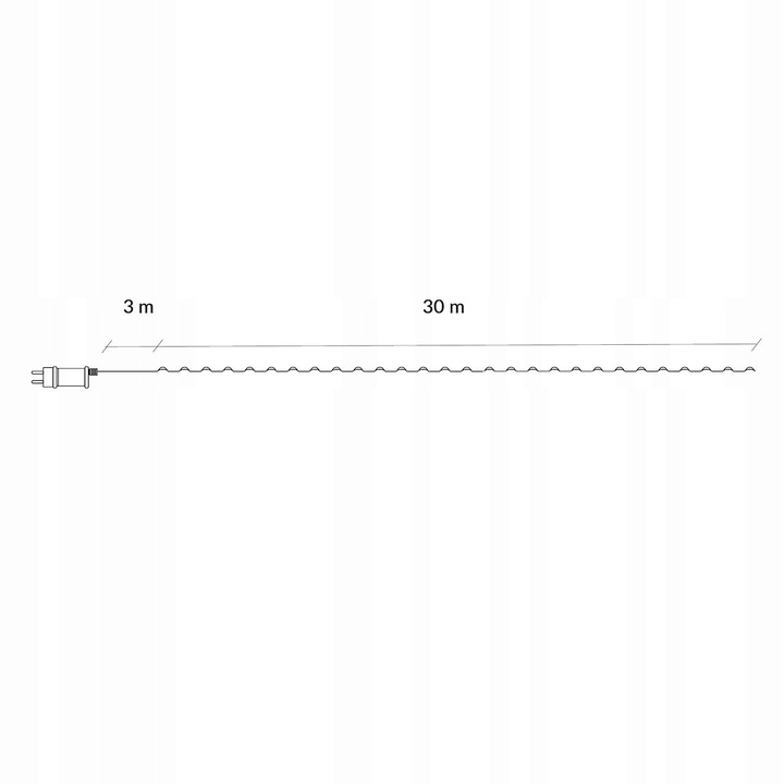 LAMPKI DRUCIKI 300LED MIKRO CIEPŁY BIAŁY PILOT TRYBY FUNKCJE IP44 CHOINKOWE