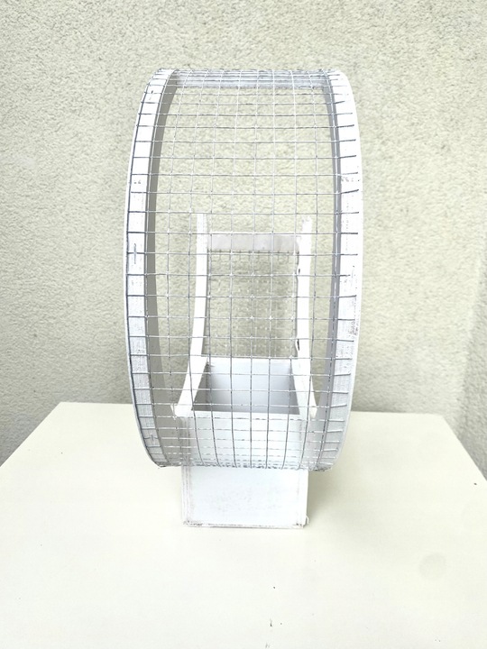 Księżyc stroik podstawa do kompozycji kwiatowej biała