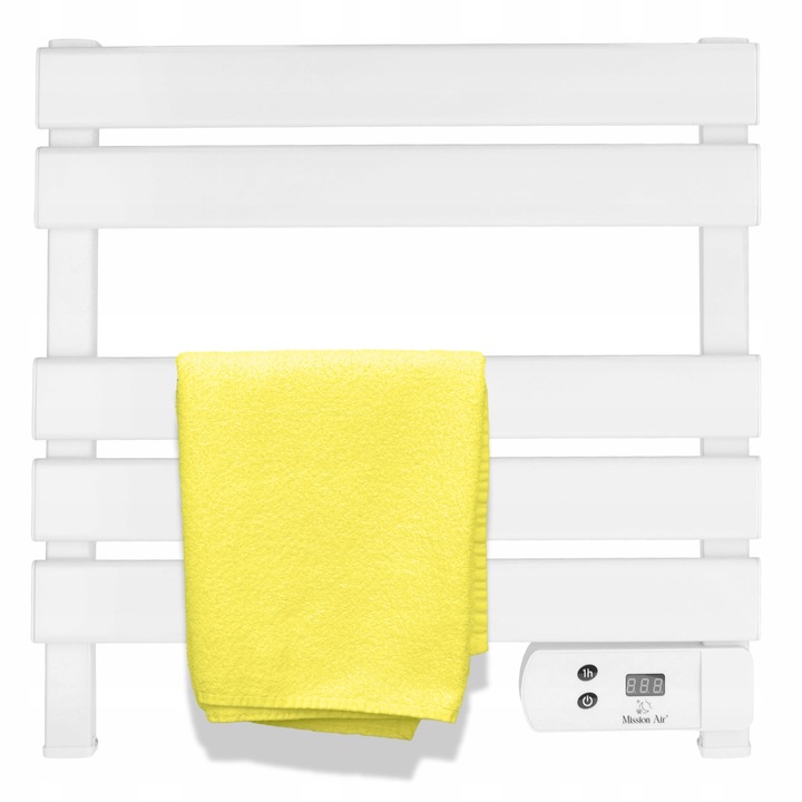 MAŁY GRZEJNIK ŁAZIENKOWY ELEKTRYCZNY drabinka suszarka timer BIAŁY 150W