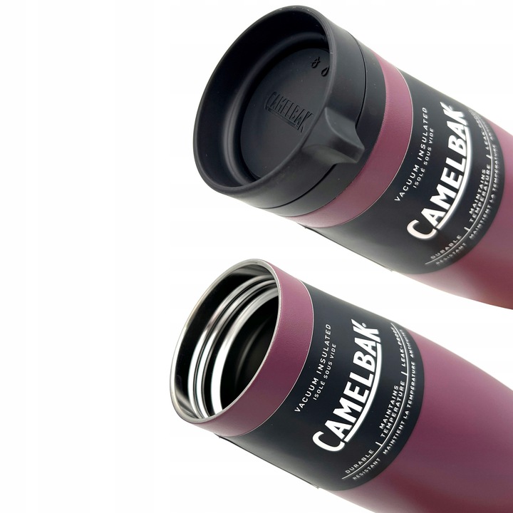 KUBEK TERMICZNY TERMOS NA HERBATĘ BIDON CAMELBAK STALOWY 0,6L FIOLET