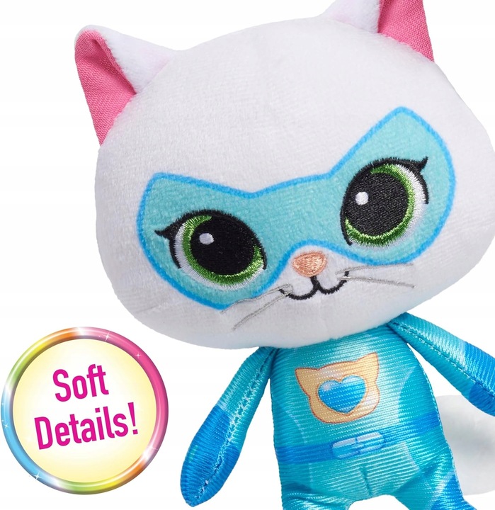 DISNEY JUNIOR SUPERKOTY SUPER KITTIES PLUSZAK MASKOTKA BITSY KIZIA 17 CM