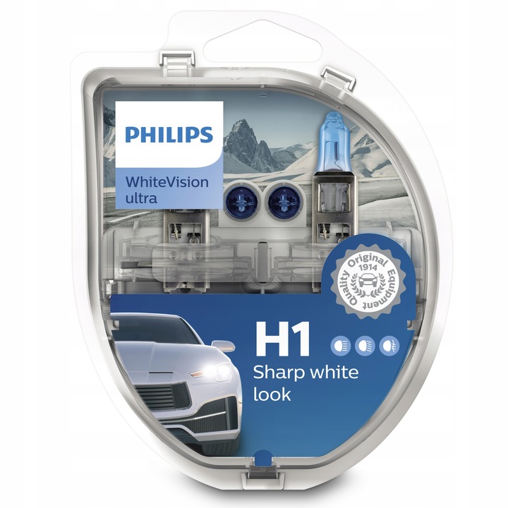 Philips Żarówki H1 White Vision Ultra 12/55